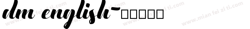 dm english字体转换